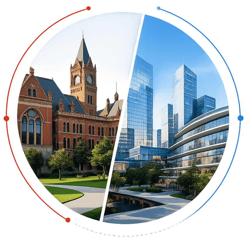 University and Silicon Valley learning combined